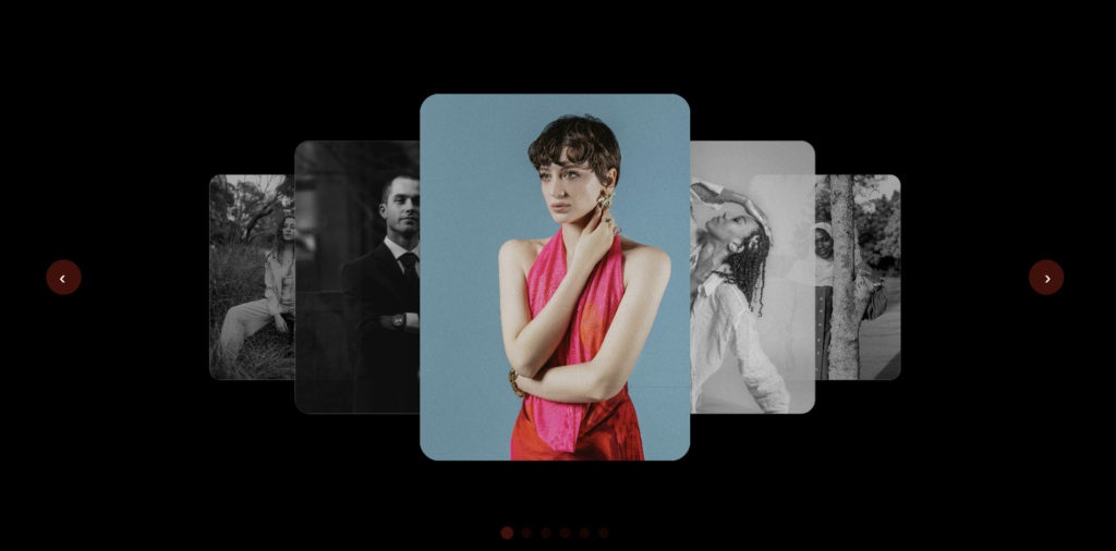 Interactive 3D Carousel Slider