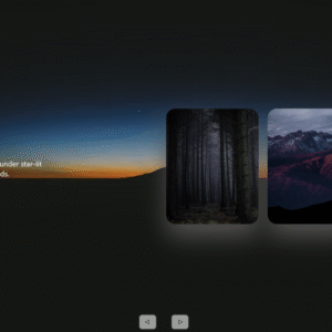 Animated image slider